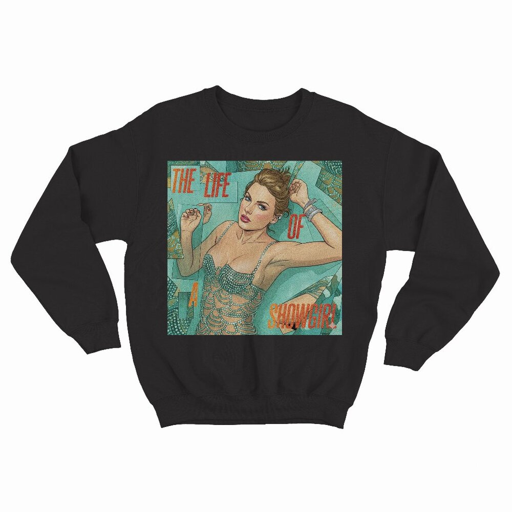 Taylor Swift - The Life of a Showgirl Black Sweatshirt